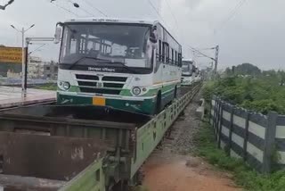 Indian Railways transporting Buses From Bengaluru to Chandigarh for Himachal Road Transport Corporation