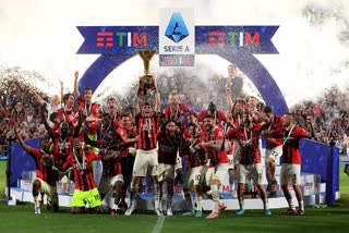 AC Milan wins Serie A champions title  AC Milan Serie A champions  AC Milan wins Serie A title  സീരി എ  സീരി എ കിരീടം എസി മിലാന്  എസി മിലാന്‍  സ്റ്റെഫാനോ പിയോലി  Stefano Pioli AC Milan coach