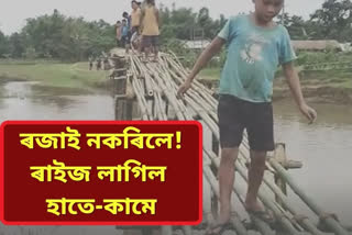 people build bridge in jonai
