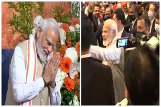 PM Modi interacting with Indian diaspora in Tokyo