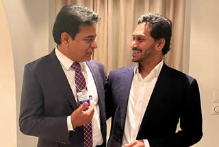 Minister ktr met ap cm jagan in davos