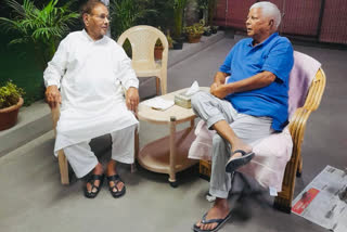 Lalu Prasad Yadav and Sharad Yadav Meeting