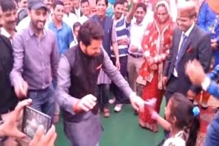 Union Minister Anurag Thakur dances