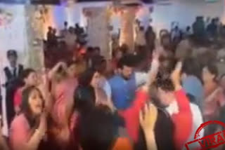 Union Minister Anurag Thakur dances on the golden jubilee of parents marriage