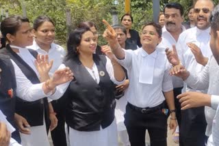 Lawyer protest in Bhopal