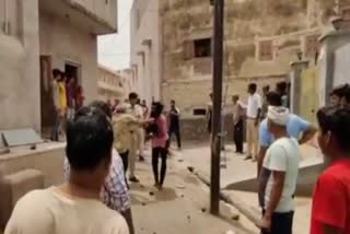 Stone Pelting in Bikaner