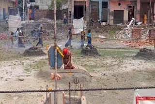 Monk Doing Sadhna In Panipat