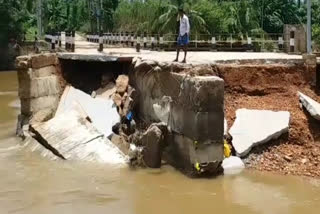 Bridge collapsed 3 times in two years in Davangere Karnataka