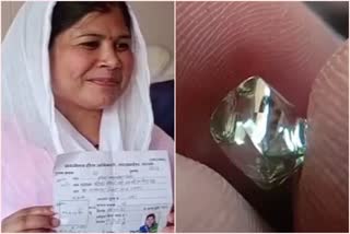 woman find diamond