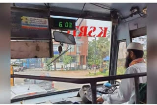 allegation towards ksrtc driver  thiruvananthapuram ksrtc driver wore religious dress on duty  photographs of ksrtc driver who wore religious dress on his duty  മതവേഷത്തില്‍ കെഎസ്ആര്‍ടിസി ഡ്രൈവര്‍ വാഹനമോടിച്ചെന്ന് സോഷ്യല്‍ മീഡിയ  പ്രചരിക്കുന്ന ചിത്രങ്ങൾ അടിസ്ഥാനരഹിതമെന്ന് മാനേജ്മെന്‍റ്