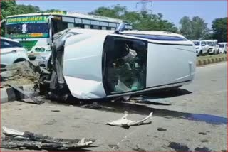 Major accident near Rupnagar and Soulkia toll plaza