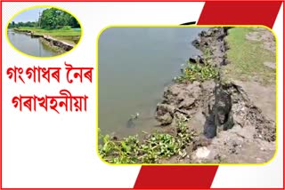 River erosion in Dhubri