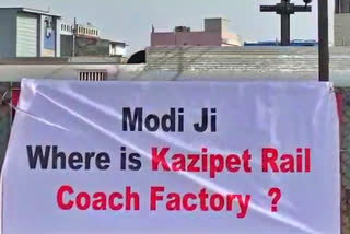 banners against Modi in Hyderabad