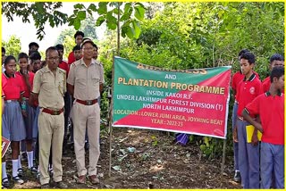 লখিমপুৰক সেউজীয়া কৰাৰ প্ৰয়াস জিলা বন বিভাগৰ