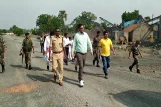 DC and SP inspected mining area in Pakur