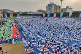 YOGA UTSAV 2022 AT LB STADIUM IN HYDERABAD