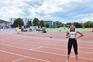 Athletics  De Harry Schulting Games 2022  Jyoti  breaks national record  sports news in hindi  ज्योति याराजी  डी हैरी शल्टिंग गेम्स 2022  नीदरलैंड  राष्ट्रीय रिकॉर्ड