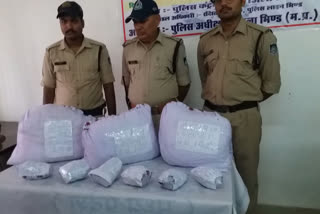 online marijuana smuggling racket busted in Bhind