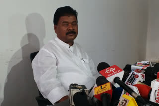 Congress leader Bandhu Tirkey press conference on CBI raid on National Game scam