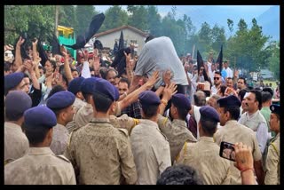 Kullu youth congress Protest