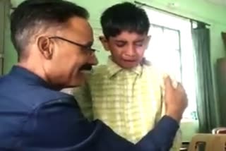 student cry over transfer of teacher from school in kasauli