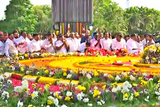 TRS Leaders Tribute to NTR