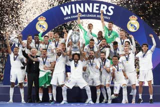 ucl final  uefa champions league  UEFA champions league 2022 final  Real Madrid lift 14th title after beat Liverpool  റയൽ മഡ്രിഡിന് ചാമ്പ്യൻസ്‌ ലീഗ് കിരീടം  റയലിന്‍റെ 14 ചാമ്പ്യൻസ്‌ ലീഗ് കിരീടം  യുവേഫ ചാമ്പ്യൻസ് ലീഗ് 2022 ഫൈനൽ