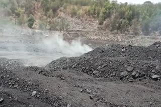 Fire in Aamand coal mine in Anuppur