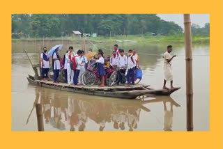 terrible communication with small boats in amguri dikhoumukh