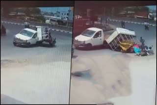 Passengers fall from moving vehicle