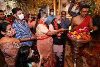 Governor Kalraj Mishra visited Ambaji Mata temple,  Governor Kalraj Mishra on Mount Abu tour