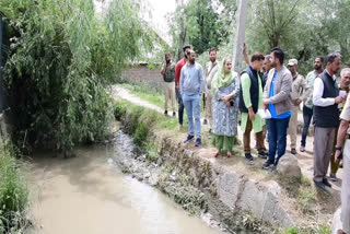 ڈی ڈی سی چیئرمین کا گاندربل کے مختلف علاقوں کا دورہ