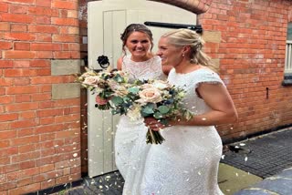 England women cricketers Katherine Brunt and Natalie Sciver tie the knot