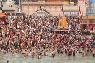 DEVOTEES THRONGED HAR KI PAURI FOR SOMVATI AMAVASYA SNAN IN HARIDWAR