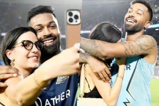 Natasa Stankovic  Natasa Stankovic and hardik pandya  Natasa Stankovic and hardik pandya latest pics  Natasa Stankovic and hardik pandya ipl 15  ipl 15 winner  gujarat titans  gujarat titans ipl 15 winner  hardik pandya  ipl final  tata ipl  ipl2022  gujarat titans celebration  ഐപിഎല്‍ ഫൈനല്‍  ഗുജറാത്ത് ടൈറ്റന്‍സ് വിജയാഘോഷം