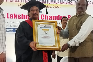 Tumakuru University Felicitated Lakshman Seth by D Litt