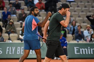 Bopanna makes first Grand Slam semifinal since 2015 Wimbledon  Rohan Bopanna  Rohan Bopanna partner Matwe Middelkoop  French Open  ഫ്രഞ്ച്‌ ഓപ്പണ്‍  രോഹന്‍ ബൊപ്പണ്ണ ഫ്രഞ്ച്‌ ഓപ്പണ്‍ സെമിയില്‍  മാത്‌വെ മിഡെല്‍കൂപ്പ്