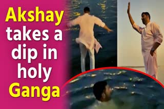 Akshay Kumar performs puja in Varanasi