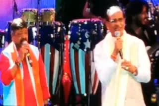 CM Shivraj and Kailash Vijayvargiya sang song