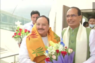 BJP National President JP Nadda on three day MP Visit reached Bhopal