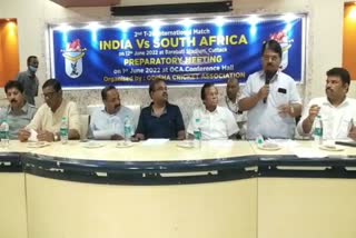 IND vs SA T20: ମ୍ୟାଚ୍‌ ପୂର୍ବରୁ ଦ୍ବିତୀୟ ପ୍ରସ୍ତୁତି ବୈଠକ, ପରିଚାଳନା ପାଇଁ ଦାୟିତ୍ୱ ବାଣ୍ଟିଲା ଓସିଏ