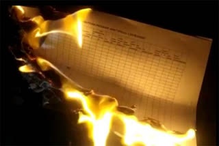 fires behavior of officers and burned survey papers