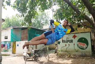 girls of raipur practice malkhamb on tree