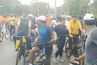 5 thousand people participated in cycle rally