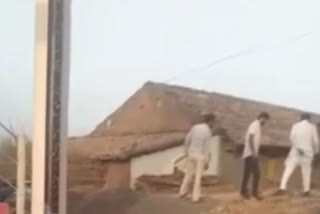 Viral video of Congress MLA  striking a contractor with shoes for substandard construction of water tank