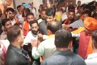 jabalpur Scuffle in BJP Leaders in front of j p nadda