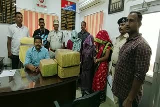 ganja seized in puri railway station