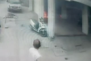 CCTV: Attempt to burn a person alive by petrol, Jalna