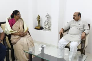 Bihar DCM Renu Devi today meet Chief minister Basavaraj Bommai