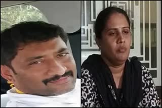 Anantaraju's wife Suma holds a news conference in Bangalore